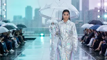 Runway in the Rain