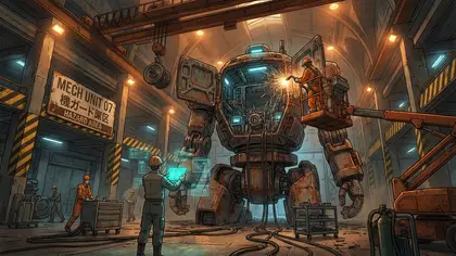 Mecha Hangar Maintenance